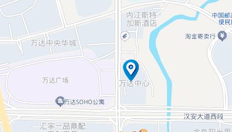 万达中心区位示意地图